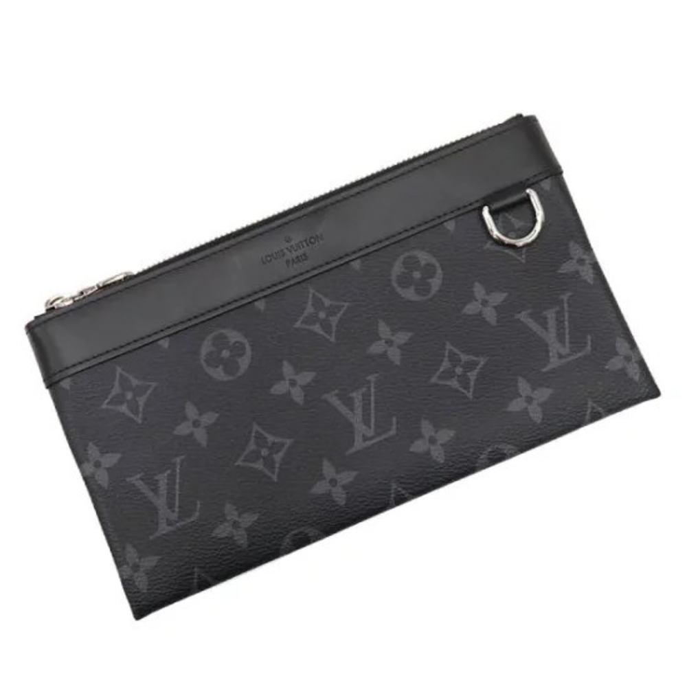 Louis Vuitton Pochette Discovery Pouch Leather Eclipse Black